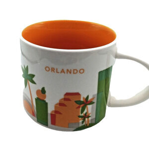 Starbucks ORLANDO You Are Here Collection Mug Coffee Cup 2017 Florida 14 Oz